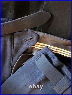 ARMY Officer Men's ASU Dress Blue Jacket and Pants Excellent See Measurements