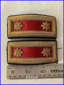 Authentic WWII US Army Major Artillery Officer Shoulder Boards Straps Bullion