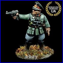 Bolt Action Axis WWII 28mm Wargame German Army Elite Officer Painted Squad