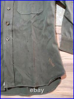 Elbeco WW2 US Army Ground Forces Regulation Officer's Green Shirt
