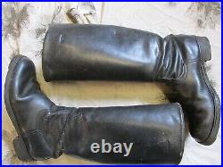 GENUINE WW2 GERMAN WH ARMY / WSS / LUFT OFFICERS JACK BOOTS black leather