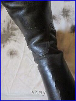 GENUINE WW2 GERMAN WH ARMY / WSS / LUFT OFFICERS JACK BOOTS black leather