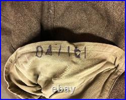 Genuine Rare Us Army Ww2 Officer Wool Short Overcoat Brown 1940 Vgc! Size 34r