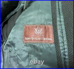 Genuine Us Army Ww2 Officer Jacket Coat Chocolate Brown Wool 1942 Ex Cond! 38s