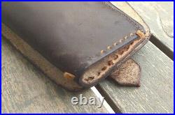 Italian WWII Royal Army Officer M23 brown leather holster original