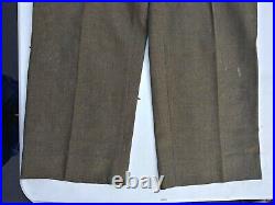 Korean War US Army Officer's Button Fly Wool Pants/Trousers Size 32x35
