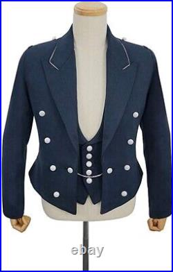 Military WWII German Luftwaffe Officers Tuxedo Jacket/Dress Tunic Army Jacket