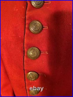 Original Pre WW1 British Army Royal Engineers Officer Uniform Red Tunic Jacket