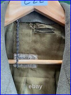 Original WW2 1940 Dated British Army Royal Marines Officers Greatcoat 34 C