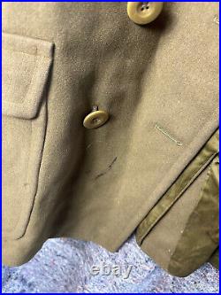 Original WW2 British Army Officers Private Purchase Jeep Greatcoat 38 Chest