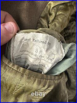 Original WW2 British Army Officers Private Purchase Jeep Greatcoat 38 Chest