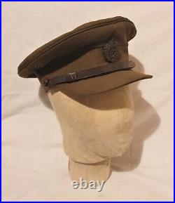 Original WW2 British Army Officers Royal Engineers Peaked Cap