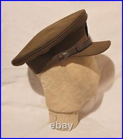 Original WW2 British Army Officers Royal Engineers Peaked Cap