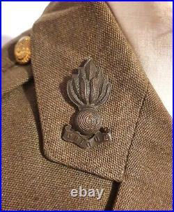 Original WW2 British Army Royal Engineers Officer Jacket Maj J. C. Kubale MBE