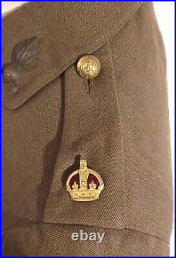 Original WW2 British Army Royal Engineers Officer Jacket Maj J. C. Kubale MBE