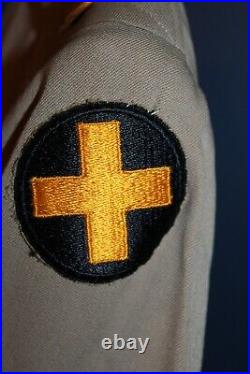 Original WW2 U. S. Army 33rd Infantry Division Officer's Khaki Jacket & Pants Set