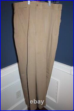 Original WW2 U. S. Army 33rd Infantry Division Officer's Khaki Jacket & Pants Set