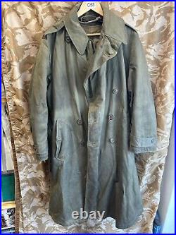 Original WW2 US Army Officers Cold Weather Overcoat & Inner Liner Complete 44