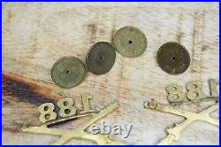 Original WWII US Army 188th Airborne Infantry Officer Insignia Collar Brass Pins