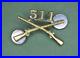Original WWII US Army 511th Airborne Infantry Officer Insignia Collar Brass PIR