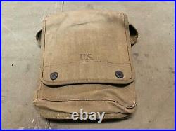 Original Wwii Us Army Infantry M1938 Officer Nco Map Carry Case-od#3, Unit Marked