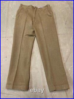 Original Wwii Us Army Officer Class A M1938 Trousers- Medium 34 Waist