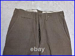 Post-WW2 US Army Button Fly Wool Officer's Pants Size 32x29 1945 Pattern