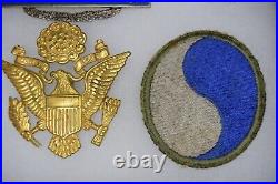 RARE WWII US Army 116th Infantry Officer Insignia Patch Badge Grouping 29th Div