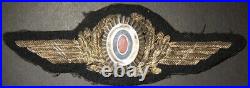 Rare WWII officer's cap badge of Vlasov's Russian Liberation Army Air Force 1944