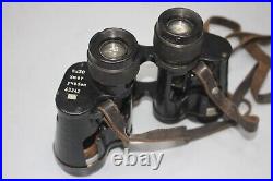 Rare Wwi Wwii Officer Training Binoculars Huet 8x30 Used In The Army