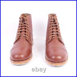 Replica British Army Officers Brown Leather Ankle Ammo Boots WW1 & WW2 by Ka