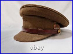 Scots Guards Officers Service Dress Cap SD Uniform Lt. The Lord Rees PC WW2