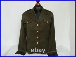 US Jacket Wool Field Od Officers Class A Wac Women Army Corps WWII Size 46