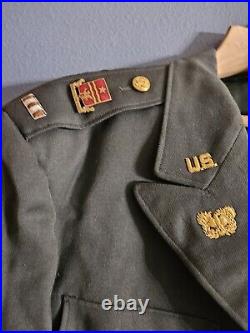 VERY RARE WWII U. S. Army Full Dress Uniform, warrant officer Sixth Army 1953ish
