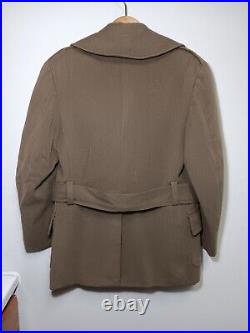 Vintage 1942 WW2 US Army Regulation Officers Over Coat Size 42 Short Doeskin