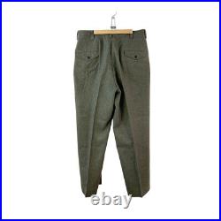 Vintage 40s US Army Wool Officer Pants Trousers Drab Olive Green Made in USA