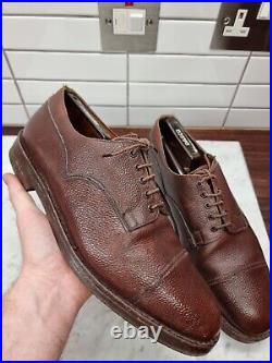 Vintage Lotus Veldtschoen Shoes Zug Leather Army Officers 9.5 WW2 Model