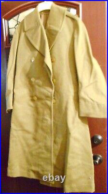 Vintage Pre-wwii 1920-30 Us Army Officers Wool Overcoat Ridabock
