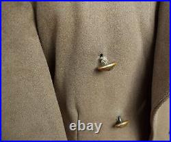 Vintage Relic 32- 36 British Ww2 Officers Wool Greatcoat