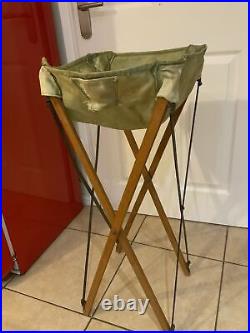 Vintage WW2 Officers Campaign Military Folding Washstand