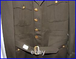 WW11 2 Army Air Corp OFFICER's Brown Jacket Size 39 Reg
