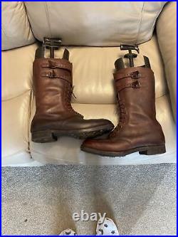 WW2 1942 Size 9 S Army Officers Boots Original Exc Condition Upsons Ltd