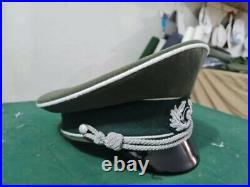 WW2 German Forrestry Army Military Generals Officers Wool Crusher Visor Hat Cap
