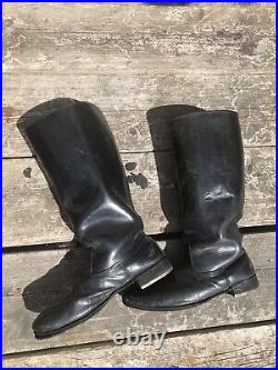 WW2 German Officer Black Boots Size 11