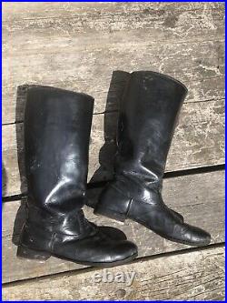 WW2 German Officer Black Boots Size 11