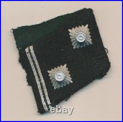 WW2 German collar tab patch cut off black army nco officer insignia elite jacket