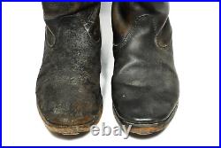 WW2 Japanese Army NCO Officer Leather Long Boots Military Equipment 10 Mon