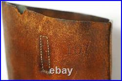 WW2 Japanese Army Officer Leather Long Boots Military Equipment 10.7Mon 42cm