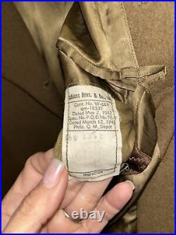 WW2 Regulation Army Officers Overcoat Wool