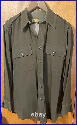 WW2 US Army Aviation Ordnance Officer Uniform Withcoat-shirt &Pants Pinks tans